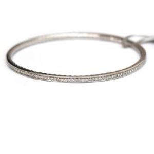 DAVID YURMAN Silver Bangle Bracelet Diamond